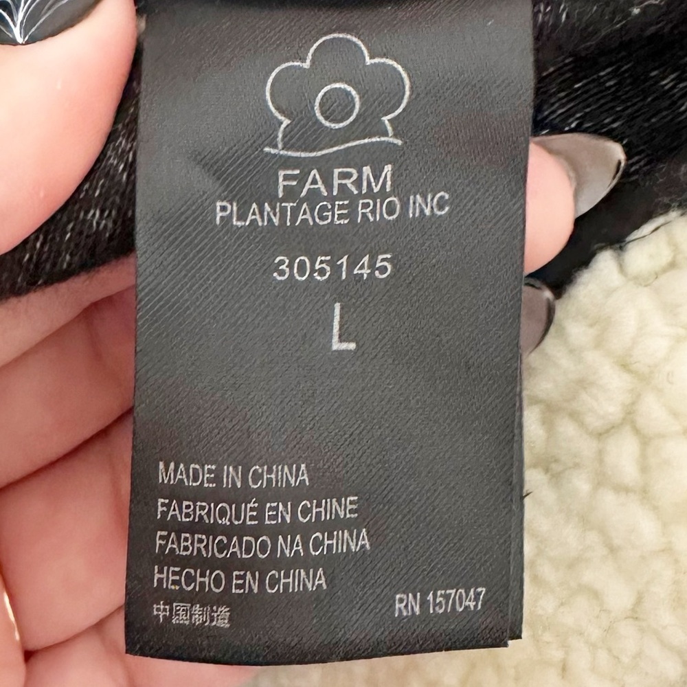 NWT Farm Rio X Smiley Belted Two-Tone Cardigan L - Picture 11 of 13